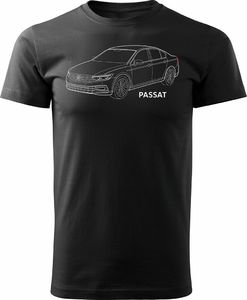 Topslang Koszulka z samochodem VW Passat męska czarna REGULAR S 1
