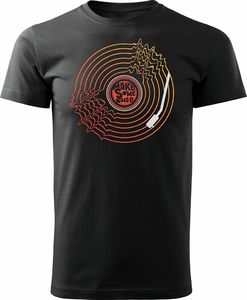 Topslang Koszulka z płytą winylową Vinyl męska czarna REGULAR S 1