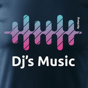 Topslang Koszulka muzyczna DJ Music Sound Wave męska granatowa REGULAR M 2