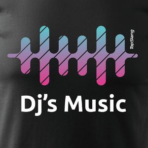 Topslang Koszulka muzyczna DJ Music Sound Wave męska czarna REGULAR XXL 2