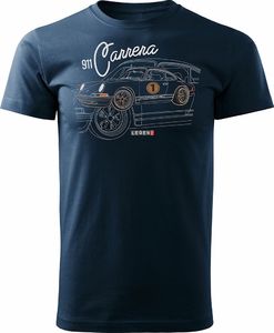 Topslang Koszulka z Porsche Carrera 911 męska granatowa REGULAR XXL 1