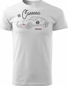 Topslang Koszulka z Porsche Carrera 911 męska biała REGULAR S 1