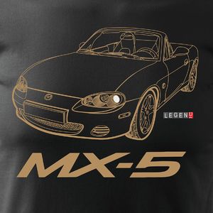 Topslang Koszulka z samochodem MAZDA MX-5 MX 5 męska czarna REGULAR L 2