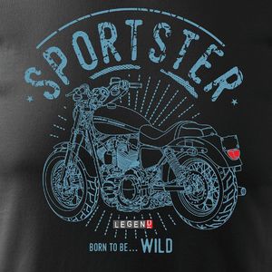 Topslang Koszulka motocyklowa z motocyklem HARLEY DAVIDSON SPORTSTER męska czarna REGULAR L 2