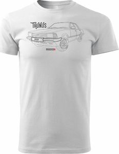 Topslang Koszulka z samochodem FORD TAUNUS męska biała REGULAR S 1