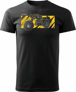 Topslang Koszulka motocyklowa z motocyklem MZ męska czarna REGULAR L 1