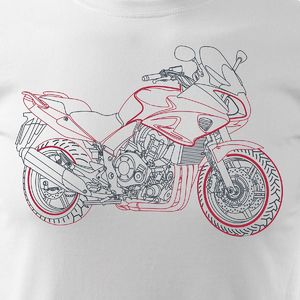 Topslang Koszulka z motocyklem Honda CBF 1000 męska biała REGULAR XL 2