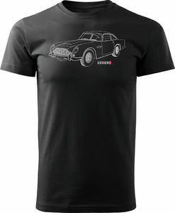 Topslang Koszulka z samochodem Aston Martin DB5 superagent męska czarna REGULAR S 1