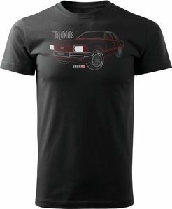 Topslang Koszulka z samochodem FORD TAUNUS męska czarna REGULAR L 1