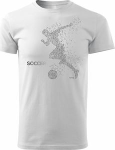 Topslang Koszulka z piłkarzem Soccer męska biała REGULAR S 1