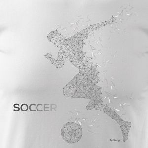 Topslang Koszulka z piłkarzem Soccer męska biała REGULAR M 2
