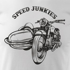 Topslang Koszulka stary motocykl klasyk Speed Junkies męska biała REGULAR XL 2