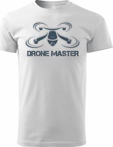 Topslang Koszulka z dronem Drone Master męska biała REGULAR S 1