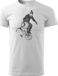 Topslang Koszulka rowerowa z BMX skater męska biała REGULAR S 1