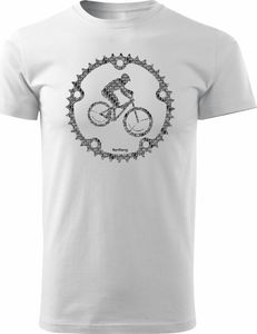 Topslang Koszulka rowerowa Mountain Bike męska biała REGULAR S 1
