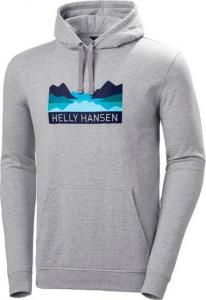 Helly Hansen Bluza męska Nord Graphic Pull Over Hoodie Grey Melange r. L (62975_949) 1