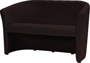 Selsey Sofa dwuosobowa Raklev ciemnobrązowa ekoskóra 1