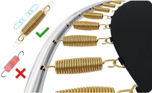 Trampolina ogrodowa Neo-Sport NS-08C181 z siatką wewnętrzną 8.5 FT 252 cm 8