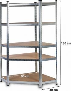 Humberg Regał stojący narożny 180x90x40cm HR-817 2