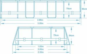 Bestway Basen stelażowy Power Steel 305x200cm 10w1 (5614A) 6