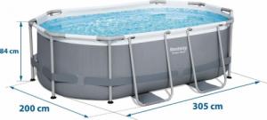 Bestway Basen stelażowy Power Steel 305x200cm 10w1 (5614A) 9