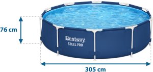 Bestway Basen stelażowy Steel Pro 305cm 16w1 (56679) 8