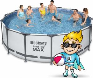 Bestway Basen stelażowy Steel Pro Max 427cm 12w1 (5612X) 5