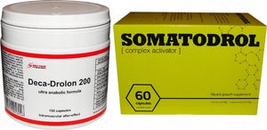Somatodrol + Deca 200 super zestaw na masę mocny 1
