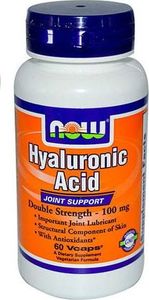 NOW Foods Kwas hialuronowy alfaliponowy L-prolina Hyaluronic acid 100mg 60 kapsułek NOW FOODS 1