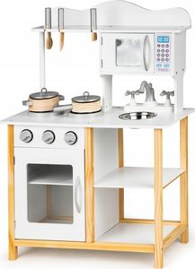 Ecotoys Drewniana kuchnia dla dzieci + akcesoria 2
