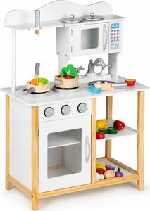 Ecotoys Drewniana kuchnia dla dzieci + akcesoria 7