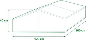 Garden King Miniszklarenka 100 cm x 120 cm x 40 cm (1901-P) 3
