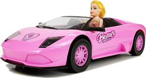 Lalka Barbie Lean Sport Samochód Sportowy Cabrio Auto z Lalką Różowe 2