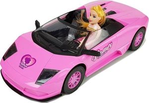 Lalka Barbie Lean Sport Samochód Sportowy Cabrio Auto z Lalką Różowe 4