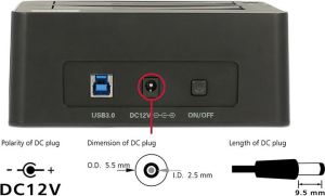 Stacja dokująca Delock 2.5"/3.5" SATA - USB 3.2 Gen 1 (62661) 2