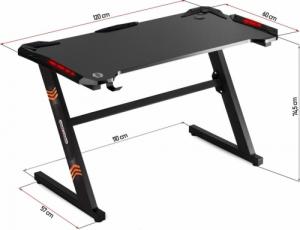 Biurko Sofotel Crit 258000 Czarne 120 cmx60 cm 16