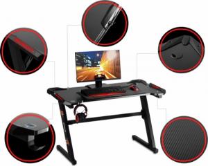 Biurko Sofotel Crit 258000 Czarne 120 cmx60 cm 5