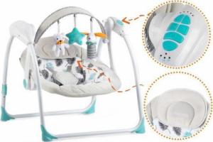Ricokids Leżaczek bujaczek automatyczny z muzyką turkusowy Ricokids 7326 9
