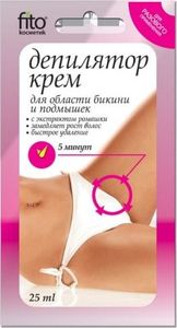 Fitokosmetik Krem-depilator z ekstraktem z rumianku do pach i okolic bikini, 25 ml Fitocosmetik 1