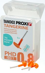 Tandex Tandex (6 szt.) szczoteczek Proxi Tangerine Ultra Fine (pomarańczowa) 1