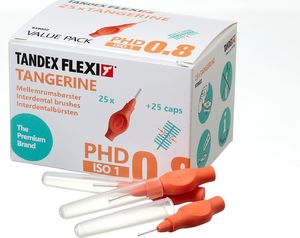 Tandex Tandex (25 szt.) szczoteczek Flexi UltraFine Tangarine (pomarańczowy) 1