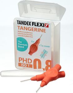 Tandex Tandex (6 szt.) szczoteczek Flexi UltraFine Tangarine (pomarańczowy) 1