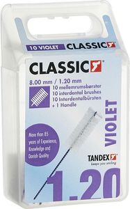 Tandex Tandex (10 szt.) szczoteczek Violet Medium Classic (fioletowy) 1
