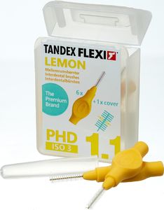 Tandex Tandex (6 szt.) szczoteczek Flexi Fine Lemon (żółty) 1