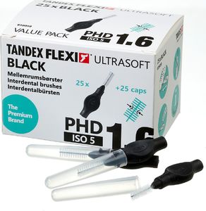 Tandex Tandex (25 szt.) szczoteczek medium Ultra Soft Black ( czarne ) 1