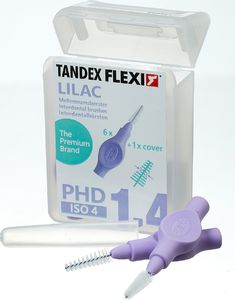 Tandex Tandex (6 szt.) szczoteczek Flexi X-fine trapered Lilac (fioletowy) 1
