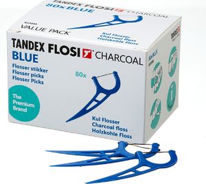Tandex Floser z nitką węglową Blue ( 80 szt. ) 1