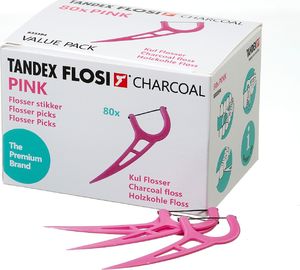 Tandex Floser z nitką węglową Pink ( 80 szt. ) 1