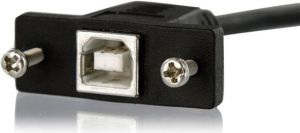 Kabel USB StarTech USB-B - USB-B 0.3 m Czarny (USBPNLBFBM1) 2