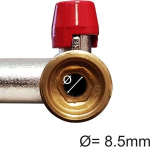 Bradas Rozdzielacz 2-drożny z zaworami GW 3/4 na 2x GZ 3/4 BR-3034 BRADAS 4641 3